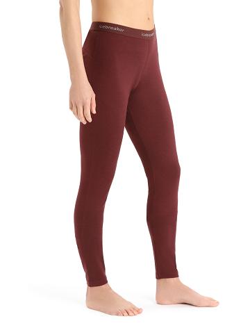 Espresso Women's Icebreaker Merino 200 Oasis Thermal Leggings | USA 1548WNBY